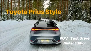 Toyota Prius Plug-In Style 223 hp | POV Test Drive Winter Edition