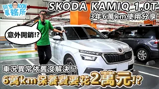 [長期實測] 車輛異常仍未解決! Skoda Kamiq 1.0T 6萬km保養要2萬元! 保養內容有哪些? 阿東