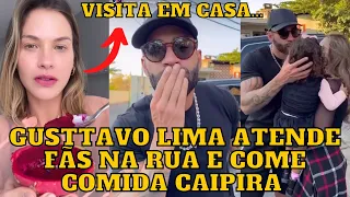 Gusttavo Lima ATENDE os FÃS na RUA no ES e come Comida Caipira em hotel e Andressa Suita…