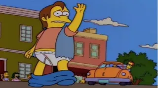 The Simpsons S07E21 - Nelson Embarresed Scene | Tall Guy In Small Car | Check Description ⬇️