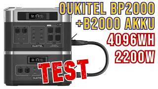 OUKITEL BP2000 Powerstation + B2000 lifepo4 Akku Test für Solaranlage, Balkonkraftwerk, DIY Solar PV