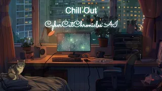 【Chill Out AIcat】Listening to the rain | lo-fi | Hip Hop | Relax, Work, Study | by UdioAI
