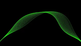 Зелёные волны абстракция видеофон,футаж / background, futage waves abstraction