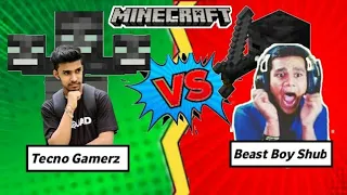 Minecraft Wither Fight ||Techno Gamerz || VS || Beast Boy Shub || Gamers Ka Stop