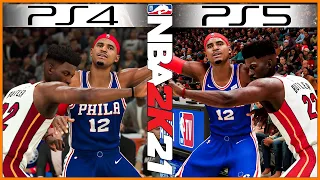 NBA 2K21 gameplay PS5 vs PS4