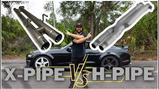 X OR H PIPE? Which EXHAUST Sounds SICK on a MUSTANG RTR?