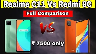 Realme C11 Vs Redmi C9 , Poco C3, full comparison in hindi best phone under 7500