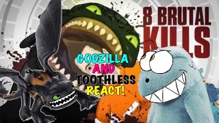 Godzilla and Toothless React to 8 BRUTAL Ways Toothless could KILL You | Graphic Warning