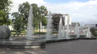 European Anthem - Druskininkai fountain sound and water performance