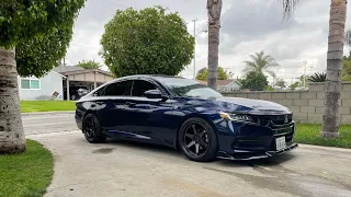 H&R sport Lowering springs on rear 2018-2021 Honda Accord lx on 19x10