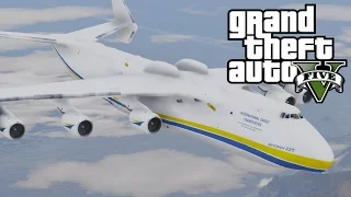 GTA V Antonov AN-225 Mriya (Biggest plane in the world) [MOD]