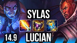 SYLAS vs LUCIAN (MID) | 67% winrate, Legendary, 17/3/7, 44k DMG | EUW Diamond | 14.9