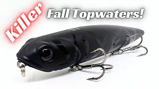 My Go To Fall Topwater Fishing Lures!