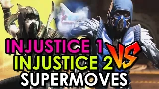 SUPERMOVE COMPARISON: Injustice 1 vs Injustice 2