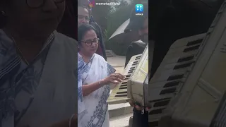 Mamata Banerjee Tries Her Hand At Accordion In Spain's Madrid