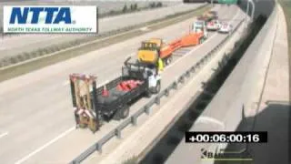 NTTA's Mobile Barrier Trailer in Action