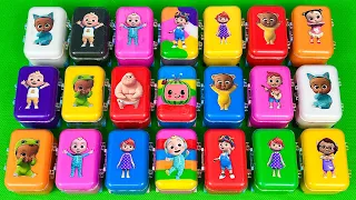 Mini Suitcases: Finding Pinkfong, Cocomelon, Baby Shark with CLAY ! Satisfying ASMR Videos