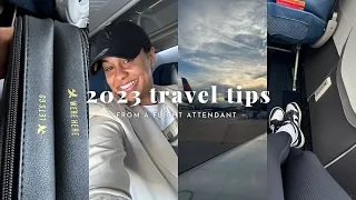 2023 Travel Tips from a FLIGHT ATTENDANT *stress-free routine + hotel safety