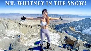 Hiking Mt. Whitney in the Snow! No Permit Lottery, No Crowds