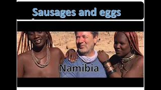 Pork sausage and eggs in Namibia