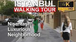 Nişantaşı | Luxurious Neighborhood |  ISTANBUL | Turkey | 2023 |  Walking Tour (4k Ultra HD 60fps)