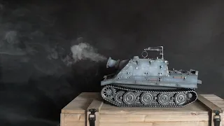 Torro | 1/16 RC Sturmtiger BB-Schussfunktion mit KANONEN-RAUCH / Gun barrel smoke!