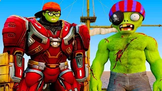 Scary Stranger 3D - NickSuper and Tani vs giant ZombieHulk defend the city - Nick love Tani Gaming