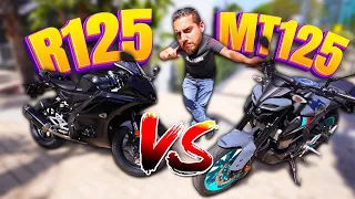 R125 VS MT125! QUALE PRENDERE!? - TEST YAMAHA R125/MT125