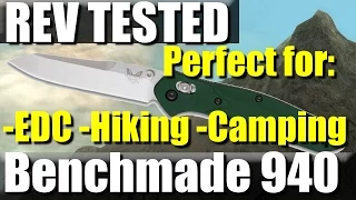 Benchmade 940 Osborne Axis Review and cutting Demo