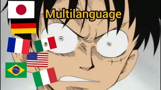 Luffy defeats Arlong in 7 languages. ( One Piece multilanguage )
