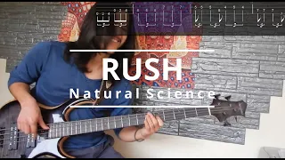 Rush - Natural Science Bass cover (tabs on screen)