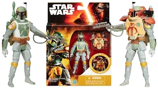 Star Wars The Force Awakens Boba Fett ESB Armour Up Figure Pack Toy Review Unboxing