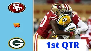 Green Bay Packers vs. San Francisco 49ers Full Highlights 1st QTR | NFL 2023 Divisional Round