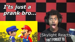 These Pranks Are Not Pranks! | Mario Does Pranks | (Skylight Reacts)