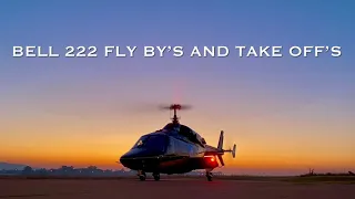 Bell 222 Helicopter Take-off and Fly By compilation — South Africa
