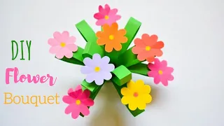 DIY Paper Flower Bouquet Craft | Mothers Day Flower Craft Ideas | Fun Paper Craft for Kids