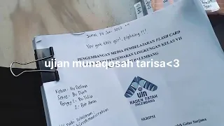 aku ujian munaqosah 😣