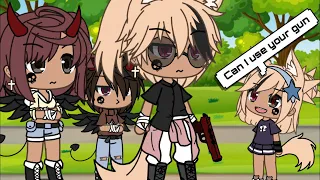 Can you give me your gun👀✨||meme||Gacha life|| ⚠️Trigger Warning!⚠️||