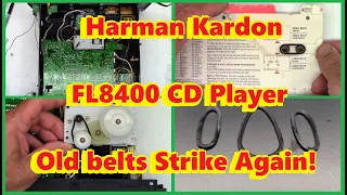 Harman Kardon FL8400 CD Player - Wont open or close - Old belts strike again