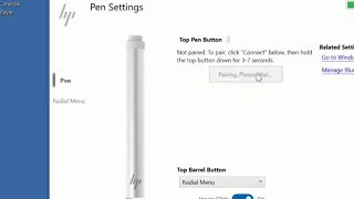HP Pen Settings