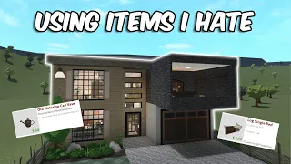 Building in BLOXBURG Using The Items I HATE