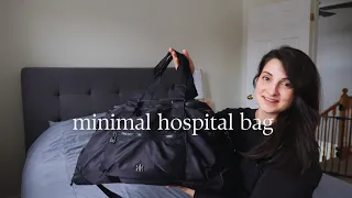 ✨SUPER✨Minimal hospital bag for baby #4 | ONE BAG for mom and baby