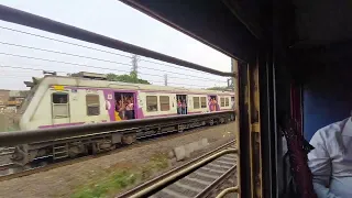 Mahalaxmi Express through Mumbai Suburbs | ICF Track sound | Train Track sound