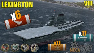 Lexington 6 Kills & 158k Damage | World of Warships Gameplay