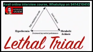 Lethal triad l Trauma #lethaltriad l AMC Doctor interview l Army medical corps l Interview guide