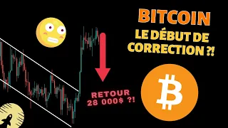 BITCOIN 😳 UNE GRANDE CHUTE EST TOUTE PROCHE 📉😭 ?!  -Analyse crypto monnaie fr btc