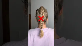 Fishtail Braid Hack! Try This Instead! #shortsfeed #shortsvideo