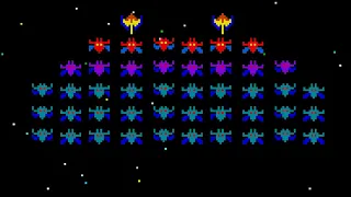 Galaxian (Arcade) original video game | 15-wave session for 1 Player 👾🌌🕹️