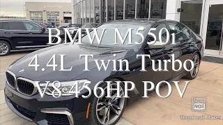 BMW M550i 4.4L 456HP V8 POV 1인칭 주행