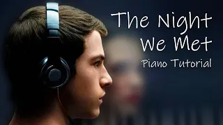 Lord Huron - The Night We Met - Piano Tutorial